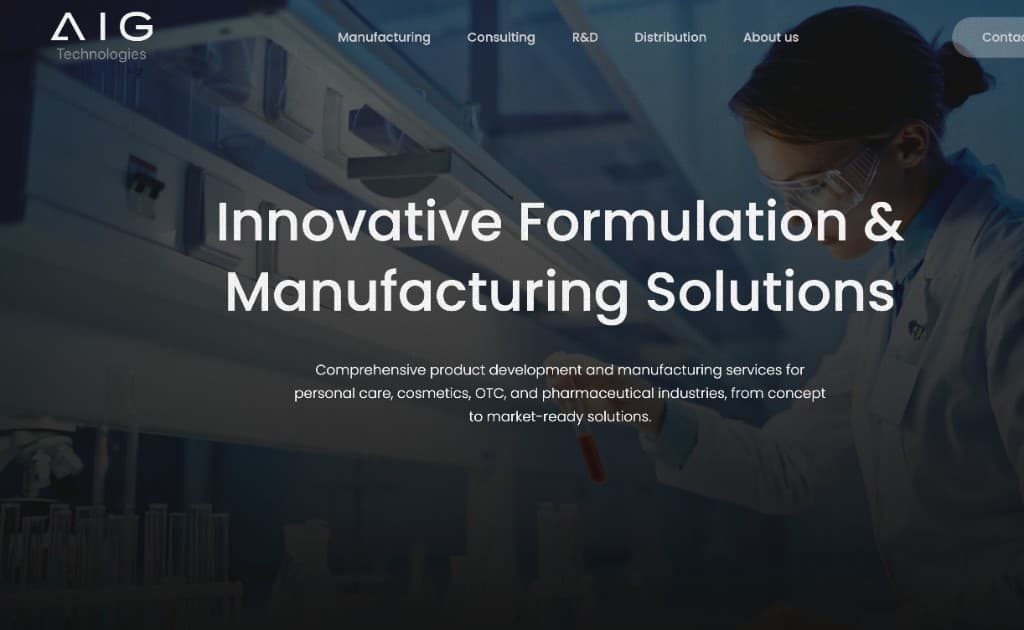 AIG Technologies — Site web