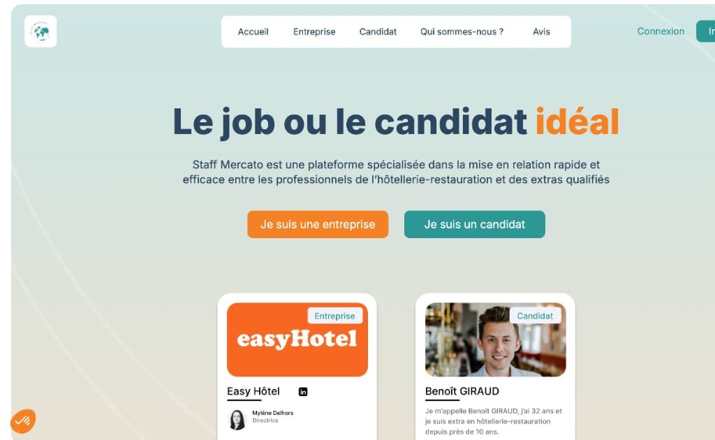 Staff Mercato — Web app
